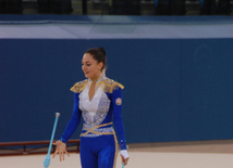 Milli Gimnastika Arenasında Azərbaycan və xarici gimnastların yoxlama məşqi keçirilib. Bakı, Azərbaycan, 29 iyul 2015